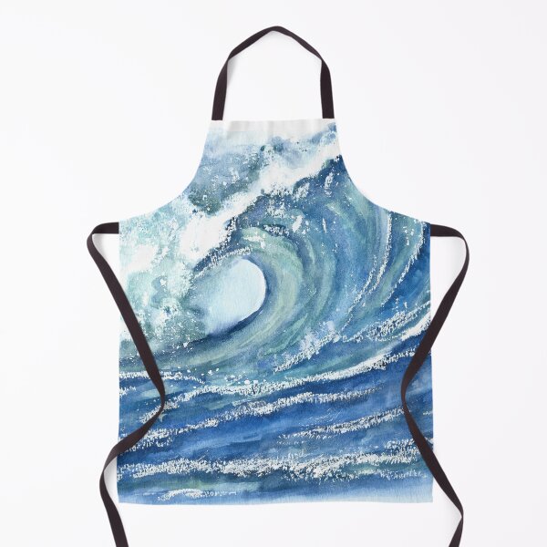 Item preview, wave watercolor designed and sold by DariaCeppelli.