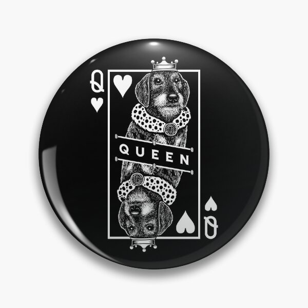 Item preview, Standard Wire Haired Dachshund Queen Of Hearts Dog Lover designed and sold by GrandeDuc.