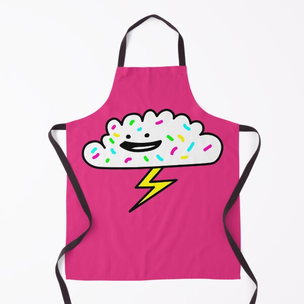 Item preview, Mr Sprinkles Kawaii cute cloud lightning bolt designed and sold by Porky Roebuck.