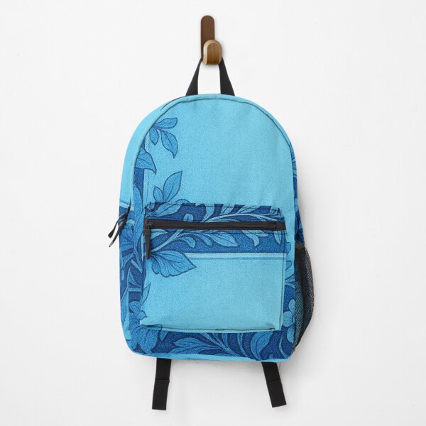 Item preview, Blue square with floral elegance designed and sold by Sigtrix.
