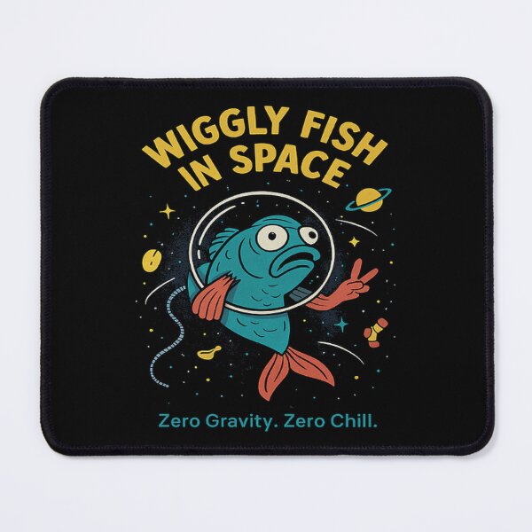 Item preview, Wiggly Fish in Space – Zero Gravity, Zero Chill designed and sold by TimeloopAU.