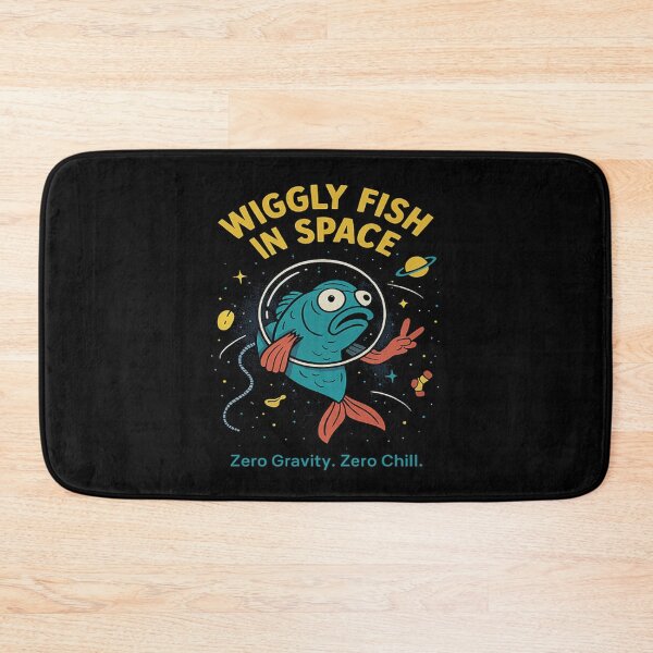 Item preview, Wiggly Fish in Space – Zero Gravity, Zero Chill designed and sold by TimeloopAU.