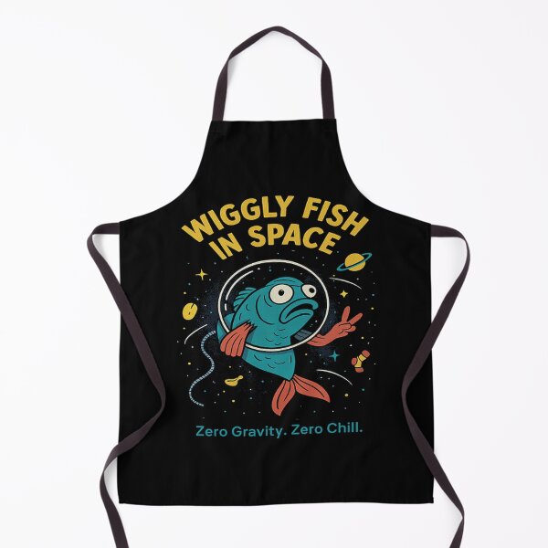 Item preview, Wiggly Fish in Space – Zero Gravity, Zero Chill designed and sold by TimeloopAU.