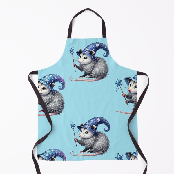 Item preview, Wizard Opossums – Cute Magician Duo in Blue Hats designed and sold by EmeraldeaArt.