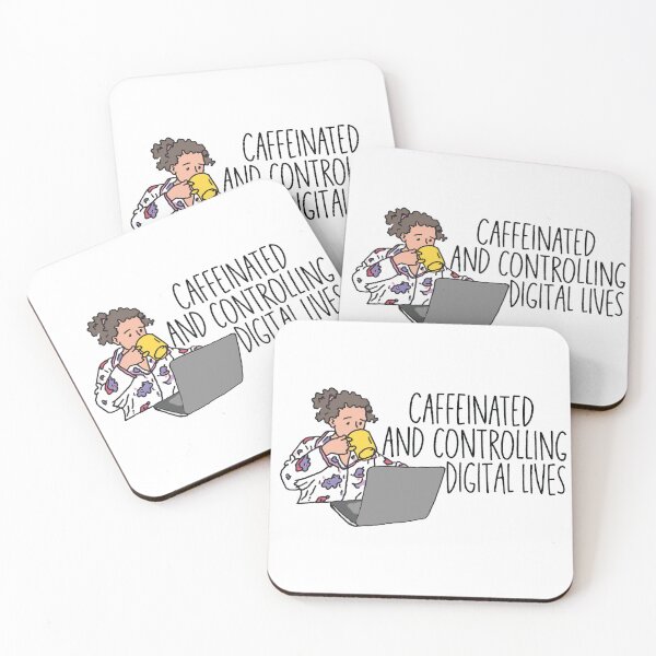 Item preview, Caffeinated and controlling lives  designed and sold by Shubi.