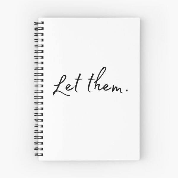 Item preview, Let them - black text designed and sold by A Little Unhinged.