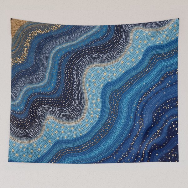 Item preview, Aboriginal Inspired Dot Art - With Ocean Pebbles designed and sold by GrinGalore.
