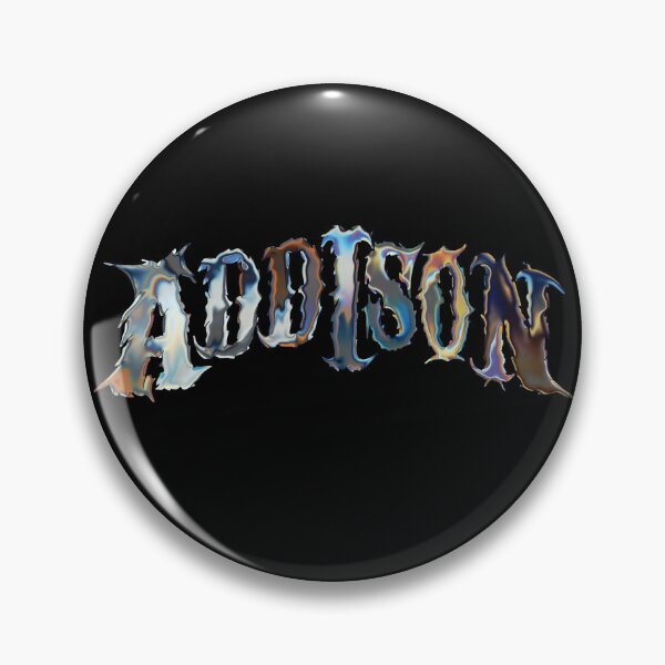 Item preview, Addison Rae Chrome Text Fan art designed and sold by AoSora.