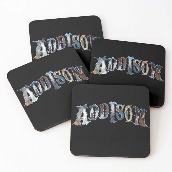 Item preview, Addison Rae Chrome Text Fan art designed and sold by AoSora.