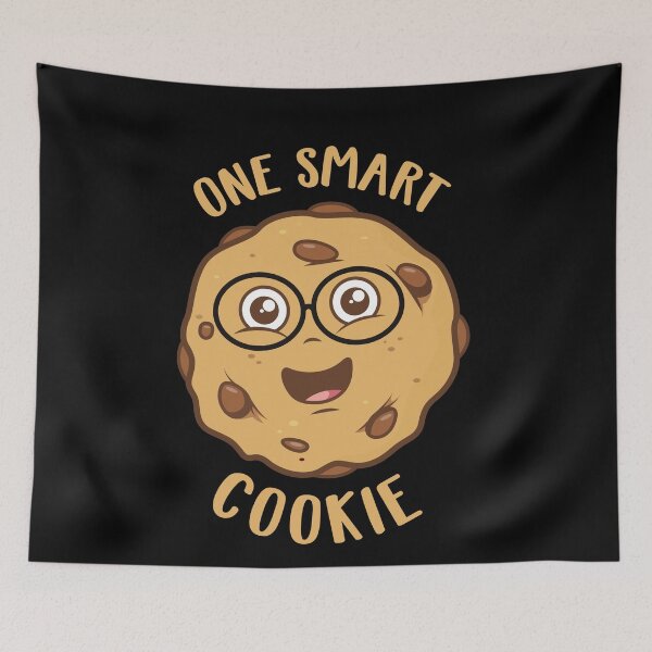 Item preview, One Smart Cookie – Cute cookie pun design for smart kids and teachers (on dark colors) designed and sold by messy-nessie.