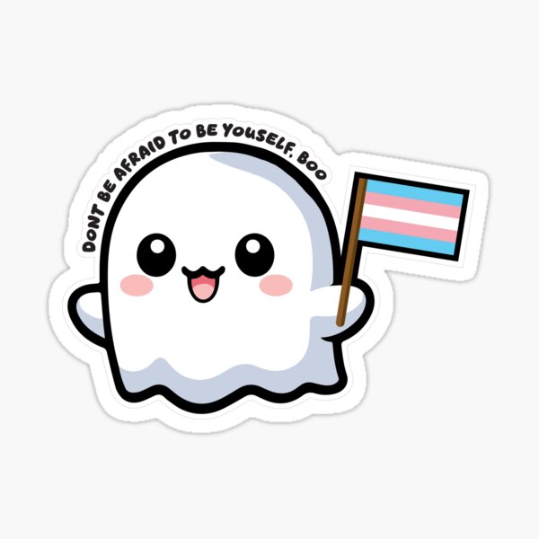 Item preview, LGBTQIA+ - Transgender Pride Ghost designed and sold by CC-ArtOnline.