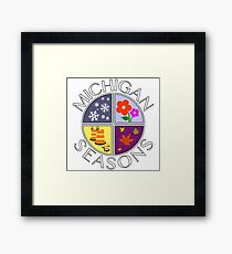 Michigan Seasons, full-color version Framed Print