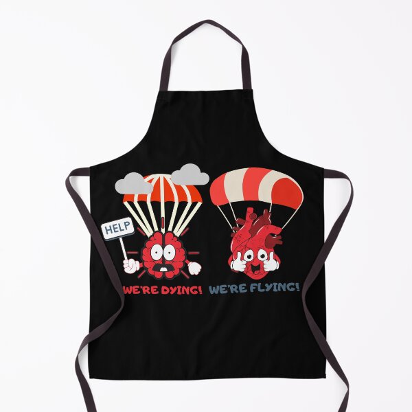 Item preview, Heart vs Brain – Follow Your Heart Skydiving Design. designed and sold by JAGA-ALIME.