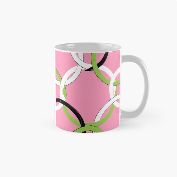 Item preview, Interwoven Rings on Pink Background designed and sold by ART ATTACK ZONE.