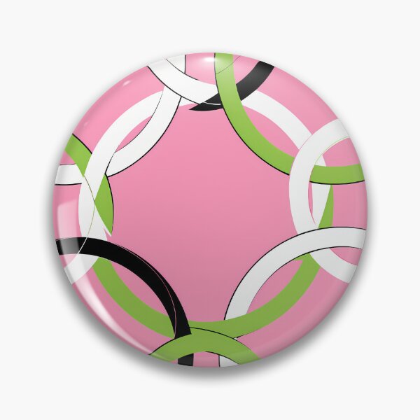 Item preview, Interwoven Rings on Pink Background designed and sold by ART ATTACK ZONE.