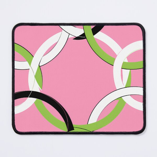 Item preview, Interwoven Rings on Pink Background designed and sold by ART ATTACK ZONE.