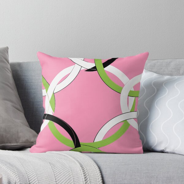 Item preview, Interwoven Rings on Pink Background designed and sold by ART ATTACK ZONE.