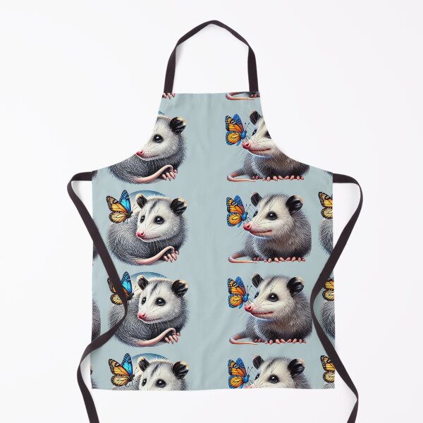 Item preview, Butterfly Friends – Opossums with Beautiful Butterflies Set of 2 designed and sold by EmeraldeaArt.