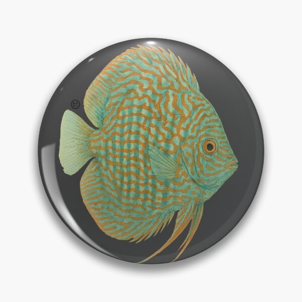 Item preview, Discus Fish Mosaic Turquoise Japanese Style - Amazon designed and sold by Kabuji Store.