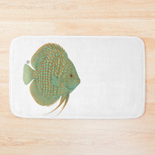 Item preview, Discus Fish Mosaic Turquoise Japanese Style - Amazon designed and sold by Kabuji Store.