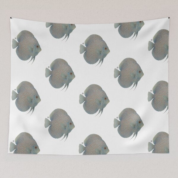 Item preview, Discus Fish Japanese Style - Amazon Blue designed and sold by Kabuji Store.