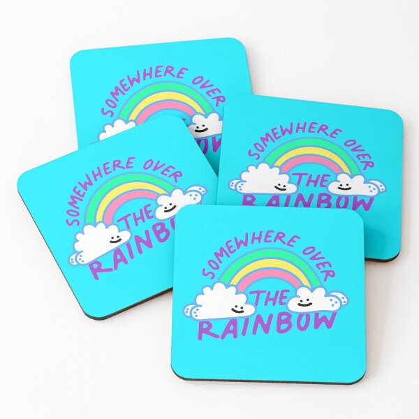 Item preview, Somewhere Over The Rainbow - kawaii cute funny designed and sold by Porky Roebuck.