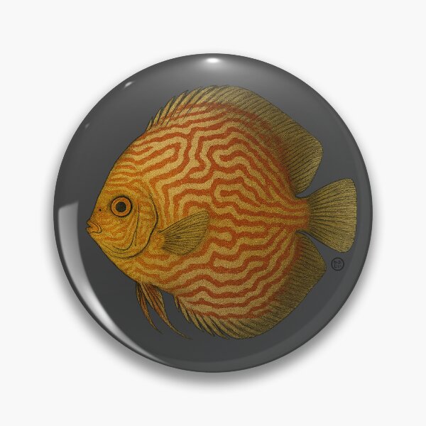 Item preview, Discus Fish Japanese Style - Amazon Fish - Yellow designed and sold by Kabuji Store.