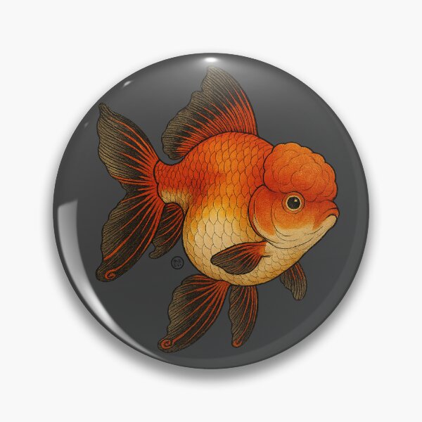 Item preview, Red Goldfish - Japanese Goldfish - Vintage Japanese Style Kingyo designed and sold by Kabuji Store.