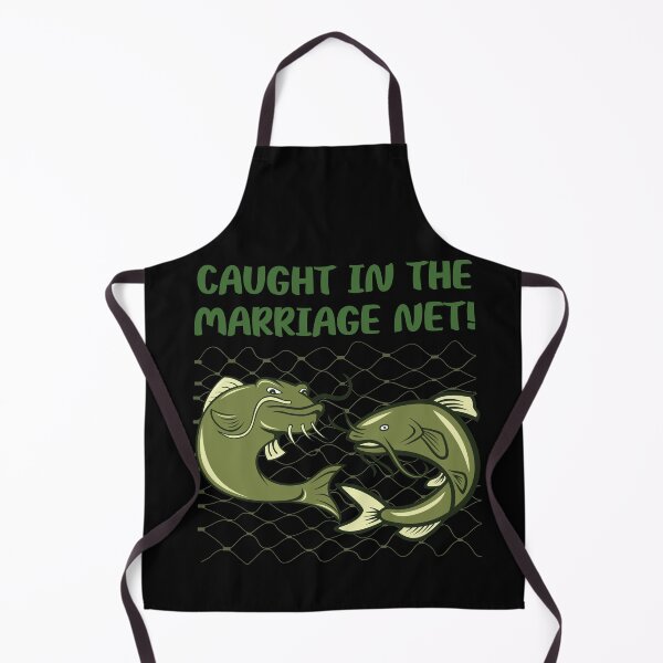 Item preview, Caught in the Marriage Net – Funny Fishing & Marriage Pun Design designed and sold by JAGA-ALIME.