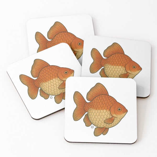 Item preview, Pearlscale Goldfish - Japanese Goldfish - Vintage Japanese Style Kingyo designed and sold by Kabuji Store.