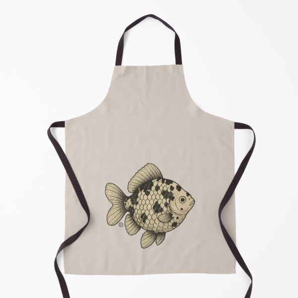 Item preview, Black and White Goldfish - Japanese Goldfish - Vintage Japanese Style Kingyo designed and sold by Kabuji Store.