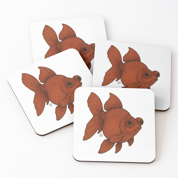 Item preview, Red Moor Goldfish - Japanese Goldfish - Vintage Japanese Style Kingyo designed and sold by Kabuji Store.