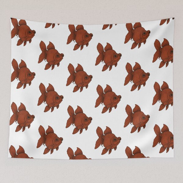 Item preview, Red Moor Goldfish - Japanese Goldfish - Vintage Japanese Style Kingyo designed and sold by Kabuji Store.