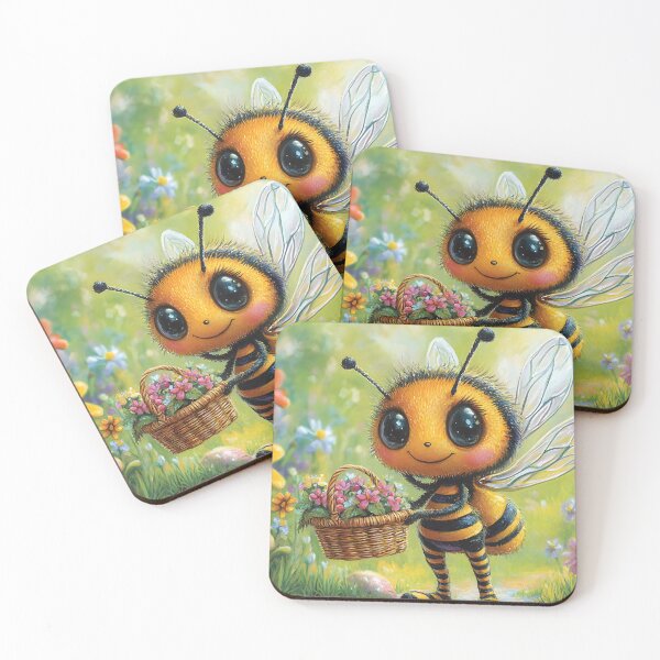 Item preview, Charming Bumblebee with Flowers in a Sunny Meadow designed and sold by Artessie.