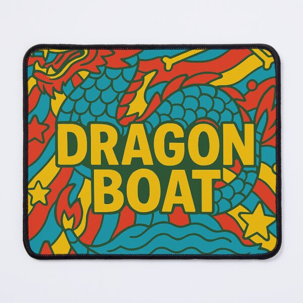 Item preview, Dragon Boat -colourful psychedelic motif capturing movement and power designed and sold by Andykinoz.