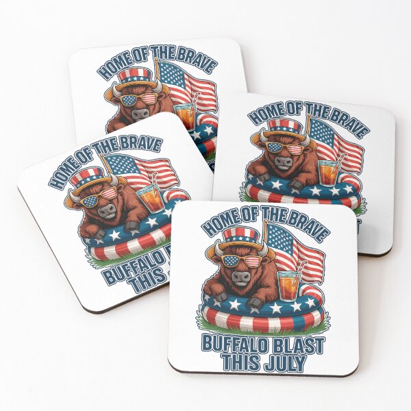 Item preview, Patriotic Buffalo Blast 4th of July designed and sold by MyFishka.