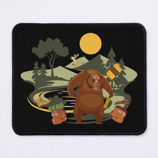 Item preview, Funny Bear Selfie – Humorous Bear Attack Joke Design designed and sold by JAGA-ALIME.