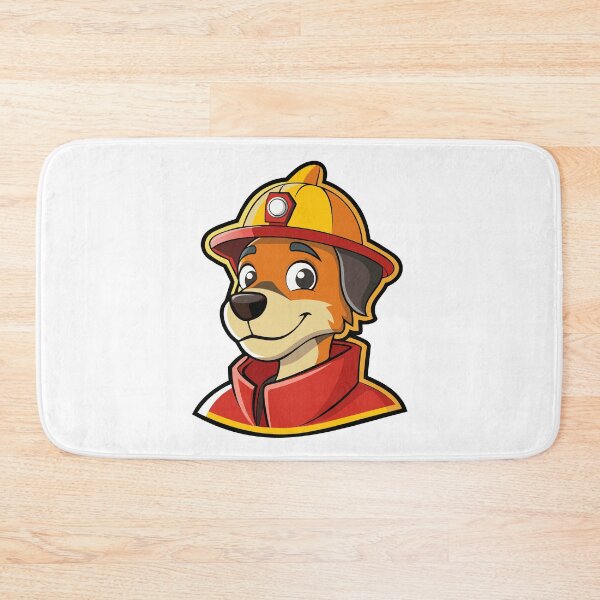 Item preview, Cartoon Firefighter Dog in Helmet. designed and sold by GregorySmithRed.