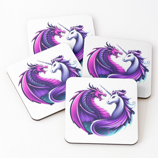 Item preview, Dragon and Unicorn Intertwined designed and sold by RazorSpark.
