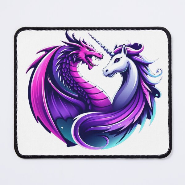 Item preview, Dragon and Unicorn Intertwined designed and sold by RazorSpark.