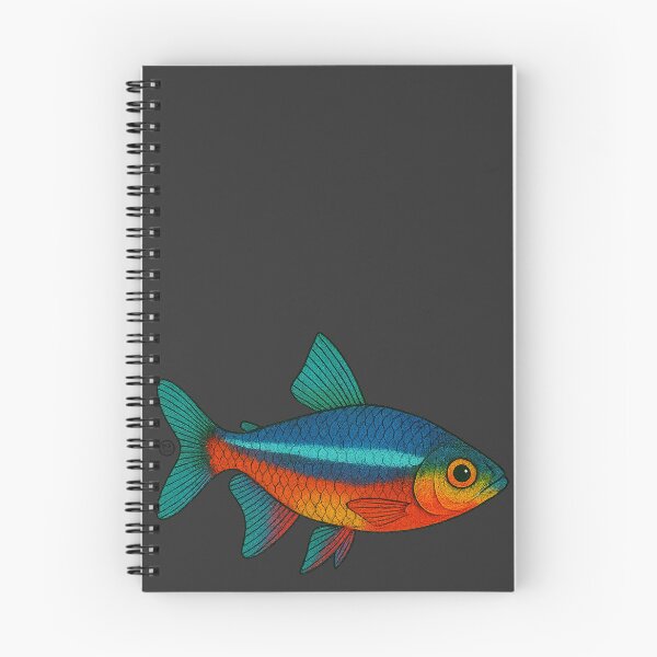Item preview, Neon Tetra Fish Japanese Style - Amazon Fish - Cardinal Tetra designed and sold by Kabuji Store.