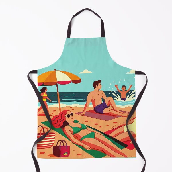 Item preview, Summer Beach Day – Illustrated Vacation Sticker designed and sold by MikokoDesigns.