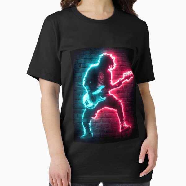 Item preview, Neon Rocker – Electric Glow Street Wall Art designed and sold by THAT'S WHAT TEE SAID.
