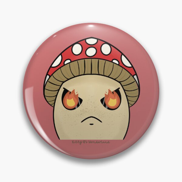 Item preview, Angry/Fire Amanita Mushroom Emote Style (Red) designed and sold by KQsWonderland.