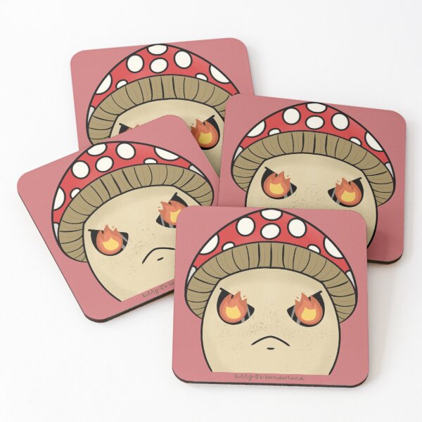Item preview, Estilo de gesto de hongo Amanita enfadado/fuego (rojo) designed and sold by KQsWonderland.