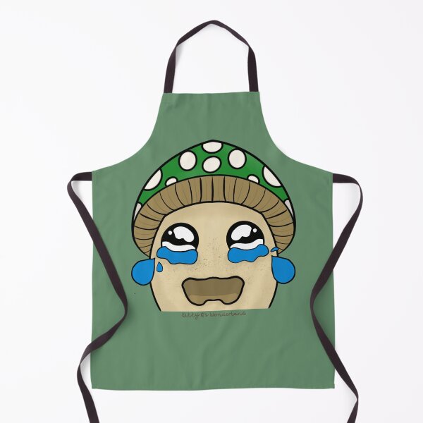 Item preview, Sad/Crying/Sobbing Amanita Mushroom Emote Style (Green) designed and sold by KQsWonderland.