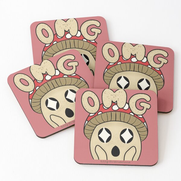 Item preview, Estilo de gesto de hongo amanita 'OMG' (rojo) designed and sold by KQsWonderland.