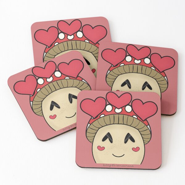 Item preview, Estilo de gesto de amor/corazón de hongo amanita (rojo) designed and sold by KQsWonderland.