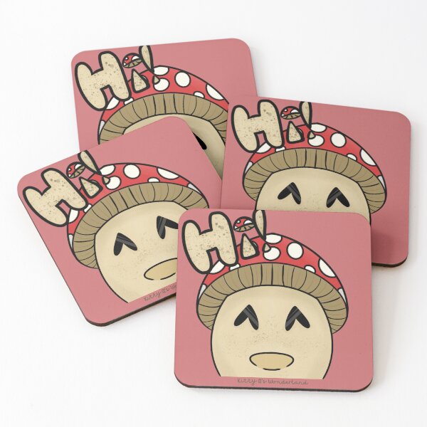 Item preview, "¡Hola!" Emoticono estilo hongo amanita (rojo) designed and sold by KQsWonderland.