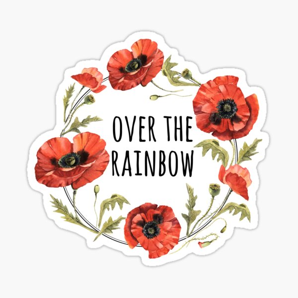 Aperçu de l'œuvre Coquelicots au-dessus de l'arc-en-ciel créée et vendue par wozsimps.